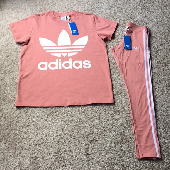 ash pink adidas shirt